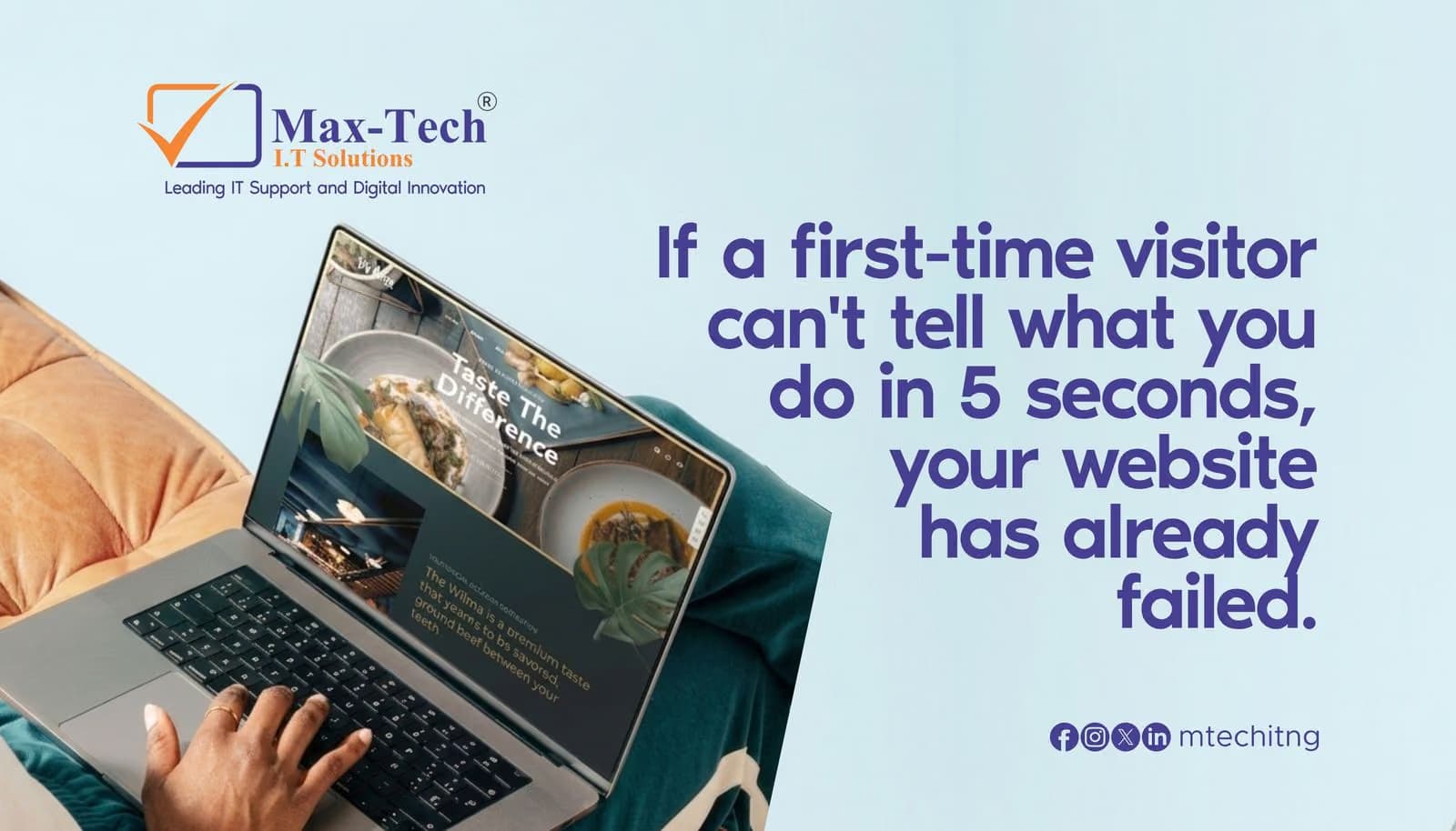 If Visitors Can't Tell What You Do in 5 Seconds, Your Website Has Already Failed.