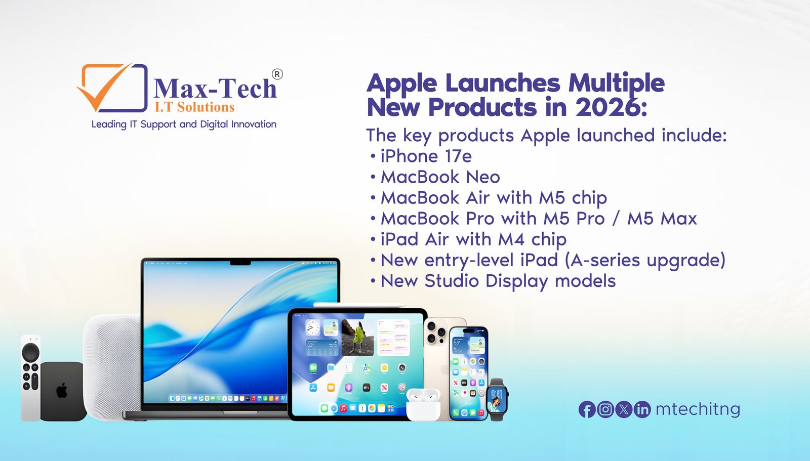 Apple Launches Multiple New Products in 2026: Here’s Everything Announced.