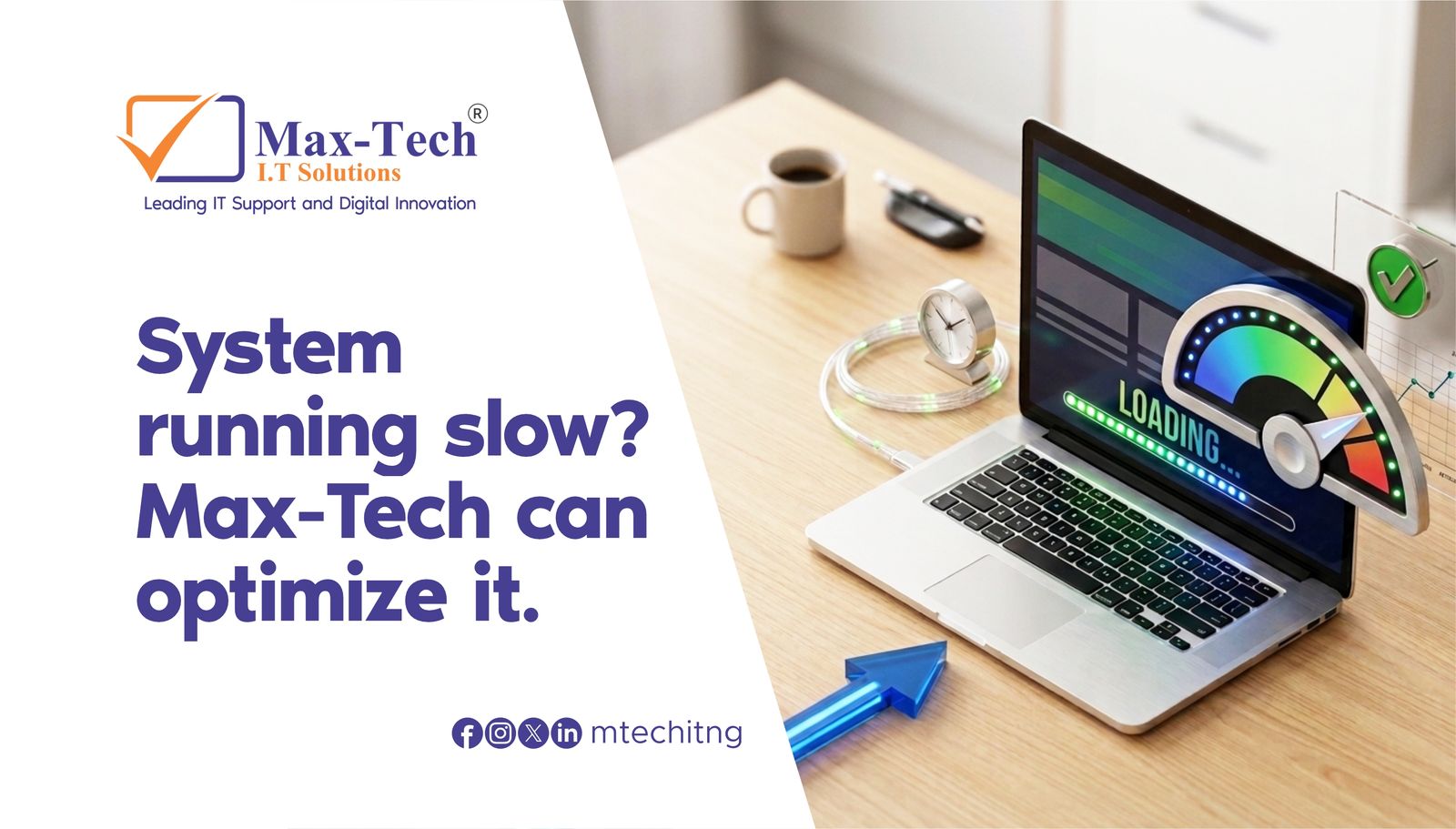 Why Your System Is Running Slow and How Max-Tech I.T Solutions Can Fix It.
